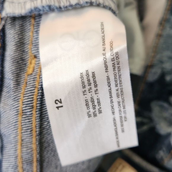 Floral Jean Skirt Above The Knee Casual Skirt Cottagecore Summer Vacation Large - Picture 8 of 8